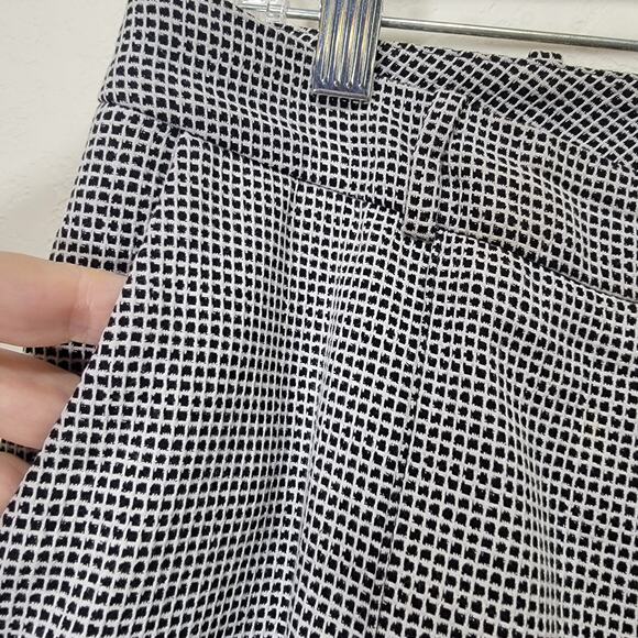 Hugo Boss Acrila Pants 6 White Black Check Slacks Texture Business Corpcore - Picture 5 of 13